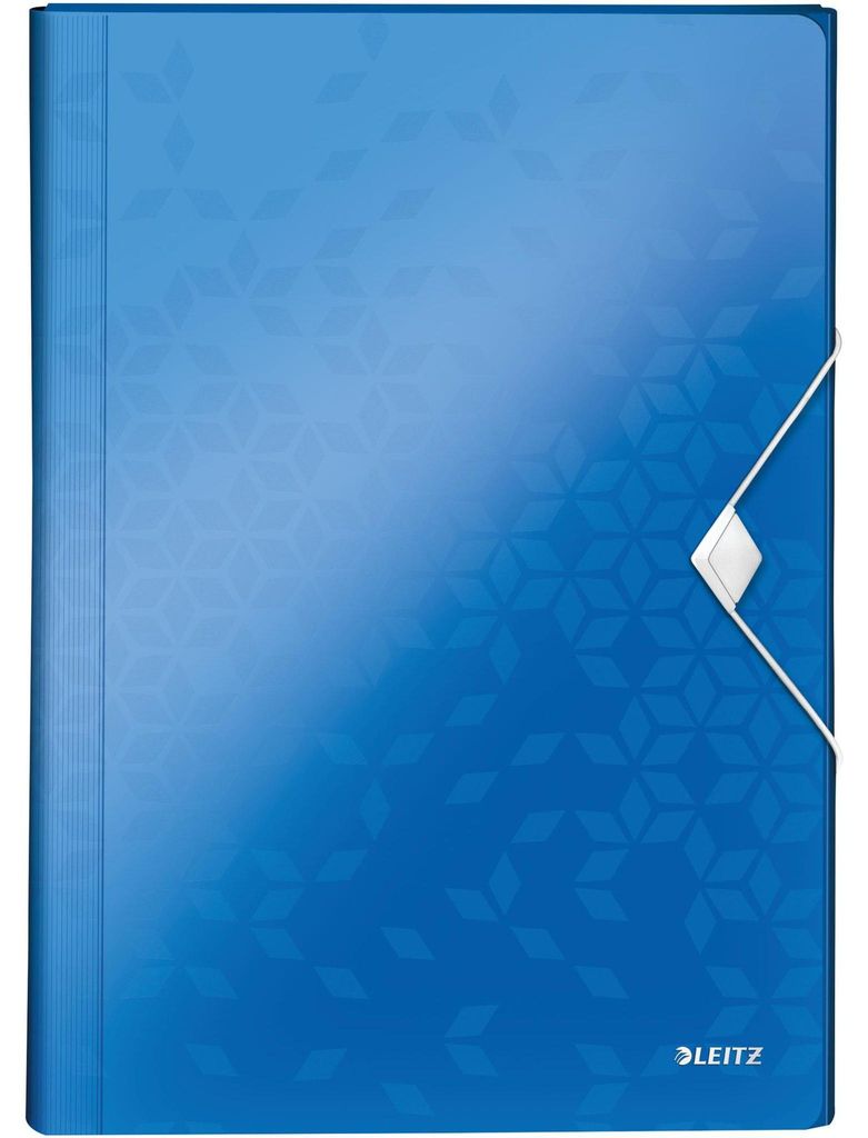 Leitz Fächermappe WOW 45890036 DIN A4 6Fächer PP blau