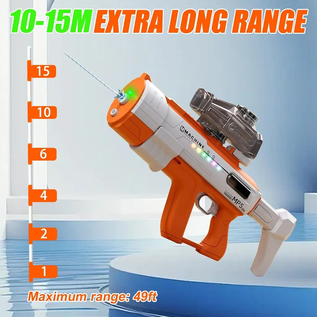 Pistolet À Eau Électrique Pour Adultes Et Enfants, Pistolet À Eau Automatique, Longue Portée Pistolet À Eau Électrique Pour Adultes Et Enfants, Pistolet À Eau Automatique, Longue Portée