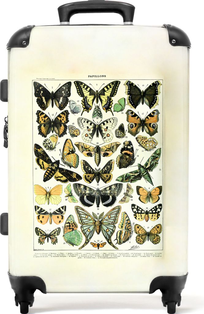 NoBoringSuitcases.com® Großer Koffer - Schmetterling - Produktbild 