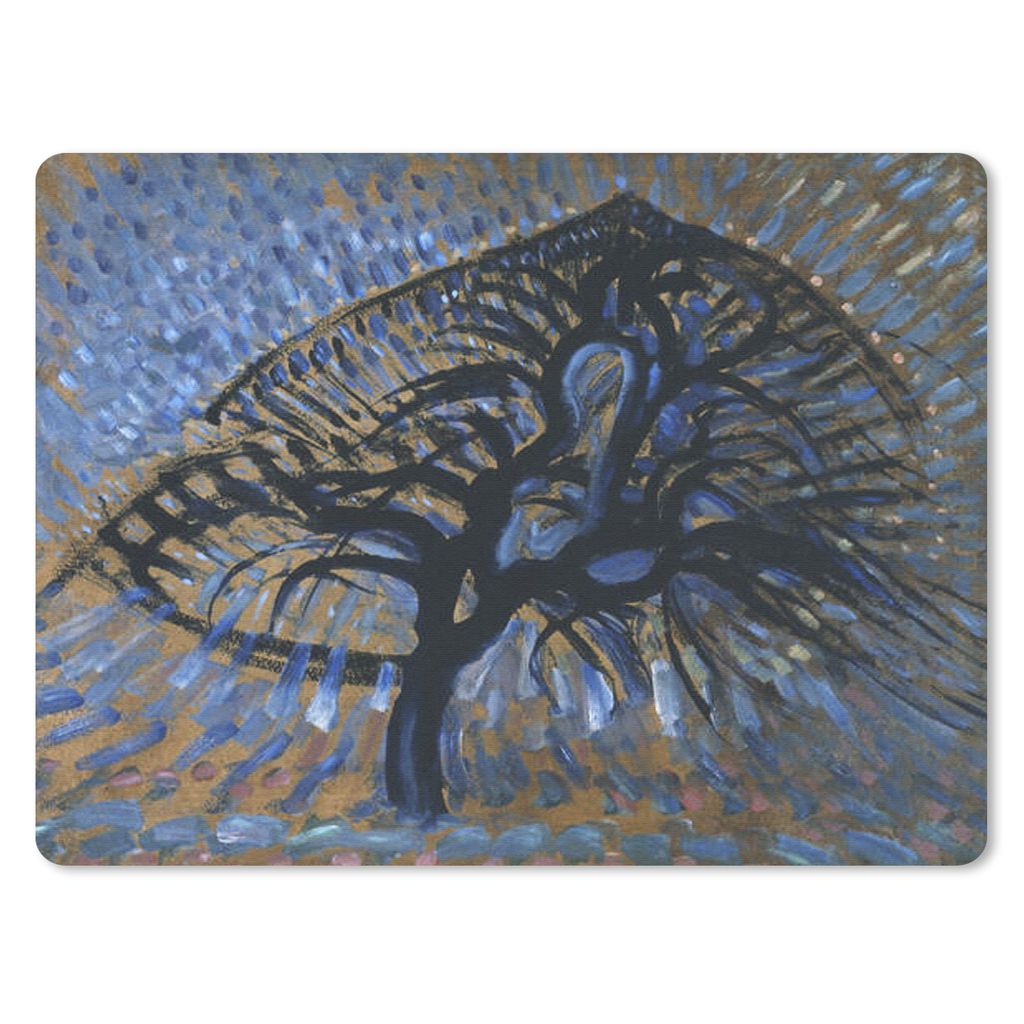 MuchoWow Mauspad Mousepad Apfelbaum - Piet Mondrian 23x19 cm - Mousepads - Maus Mat - Pad - Mausunterlage - Schreibtischunterlage - Mauspad