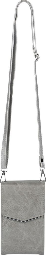 styleBREAKER Mini Umhängetasche mit V-Klappe und Metall Detail | kleine Handytasche zum Umhängen | elegante Crossbody Bag mit Kartenfächern für...