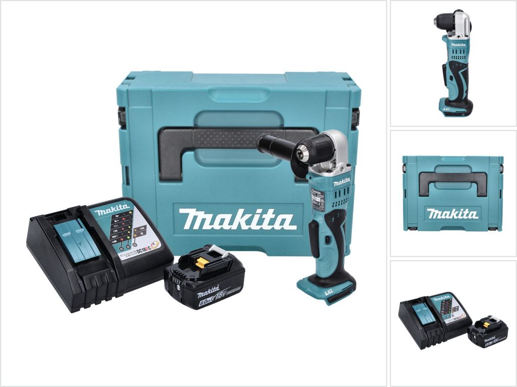 Makita DDA 351 RG1J Akku Winkelbohrmaschine 18 V 13,5 Nm + Produktbild 
