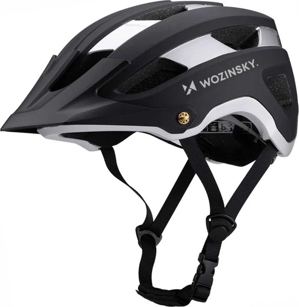 Casque VTT léger anti-transpiration Wozinsky Noir Taille L 57-62 cm