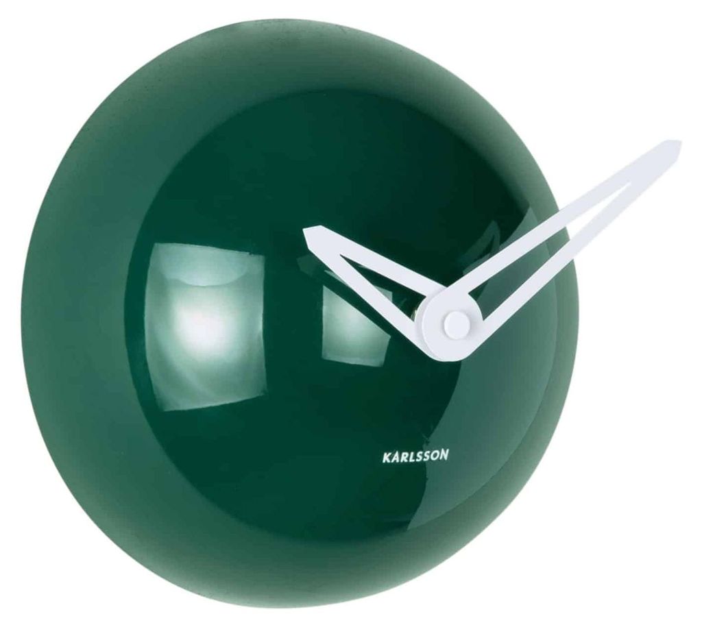 Karlsson - Wanduhr Cool Retro Cap - Grün - Ø15cm