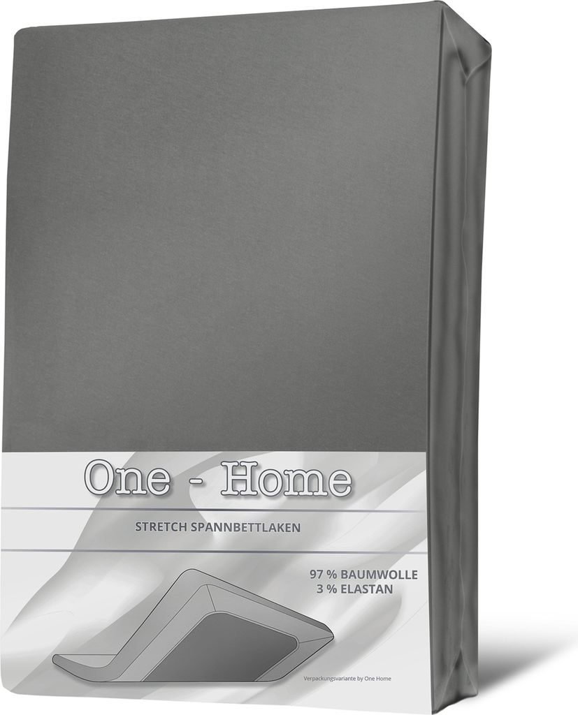 Spannbettlaken 180x200 cm - 200x200 cm grau Elasthan Stretch Weiche Bettlaken