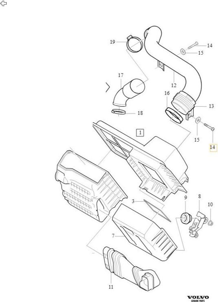 VOLVO SIX POINT SOCKET 982916 OE Teil ganz neu
