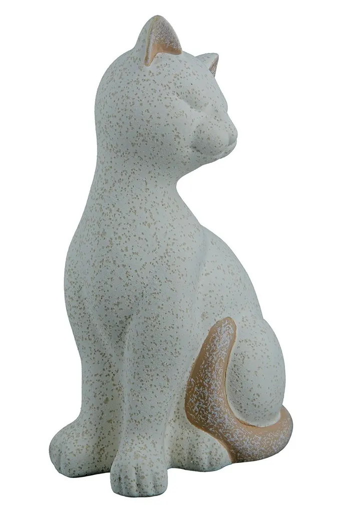 Statue Chat Céramique Gilde Olbia : Déco Chic et Stable - Pack de 2 - 3