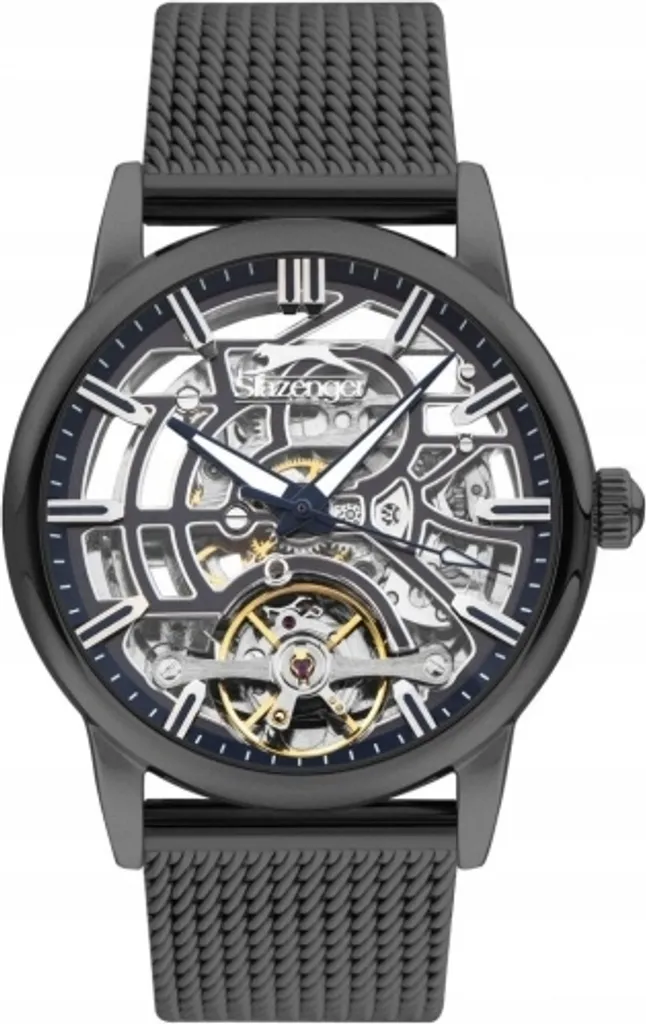 Montre homme Slazenger SL.09.2266.1.02 squelette bleu marine tendance