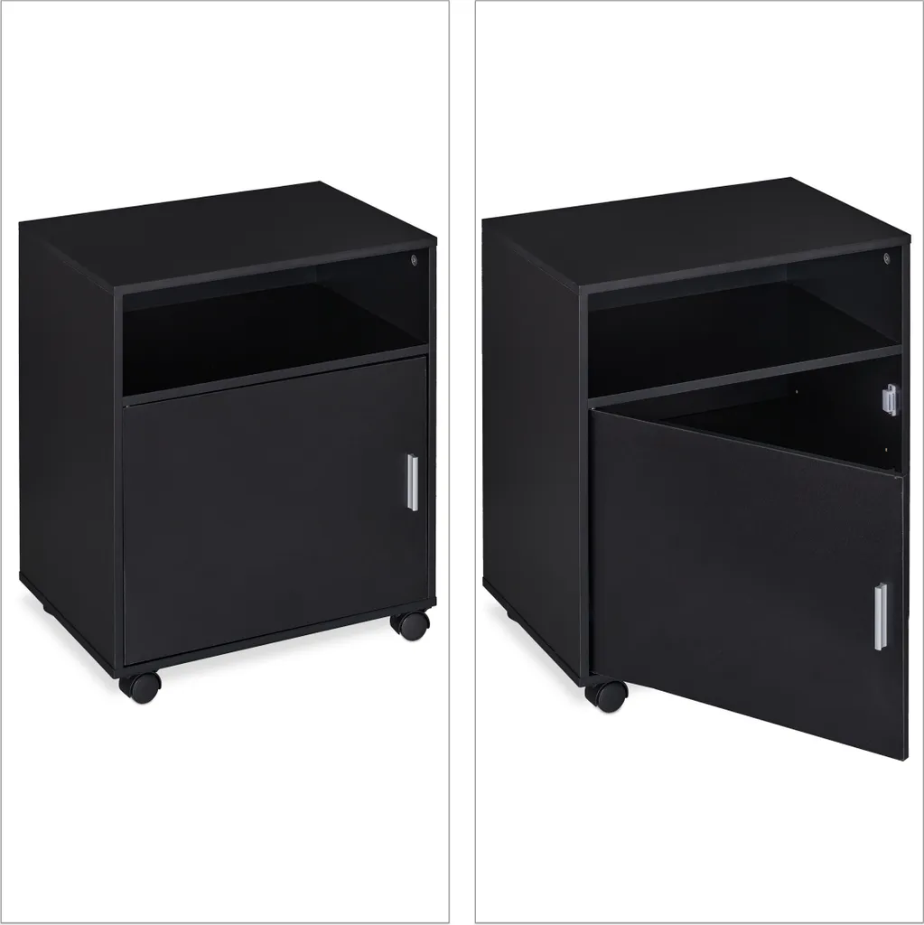 Caisson de bureau mobile 3 compartiments robuste et compact blanc - 6
