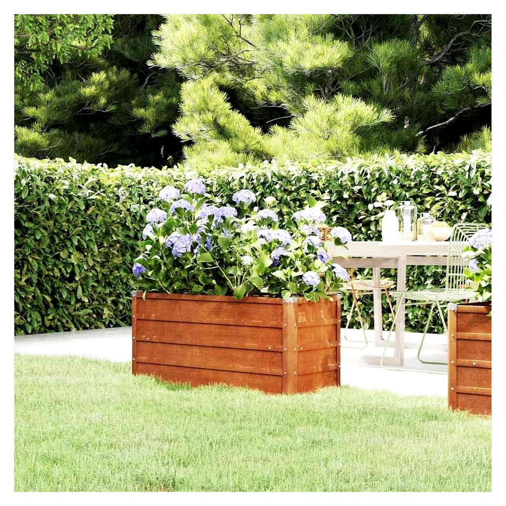 Hochbeet Rostig 100x40x45cm aus Cortenstahl