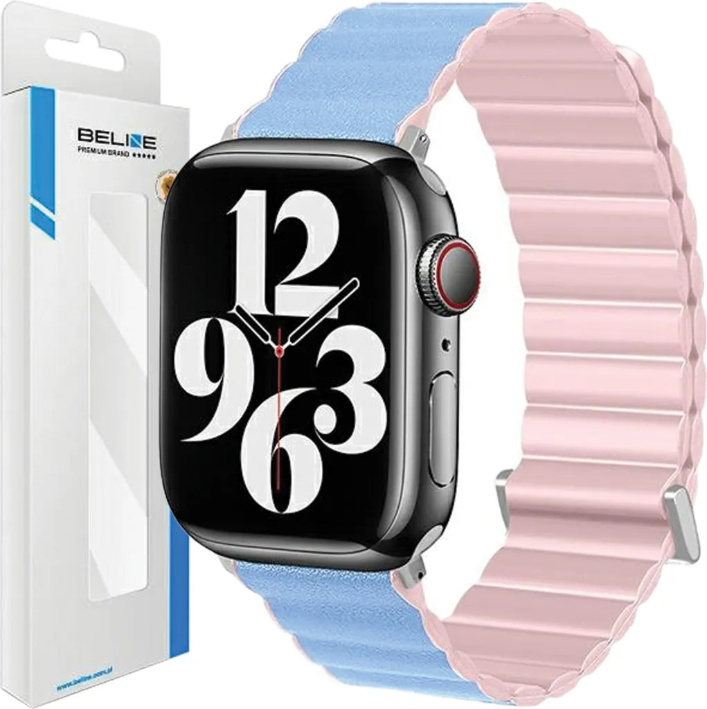 Cinturino Beline Apple Watch 38/40/41mm Magnetico Rosa e Sierra