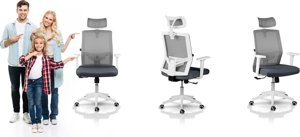 Siège de travail Sofotel Rotar idéal pour télétravail et gaming gris - 14