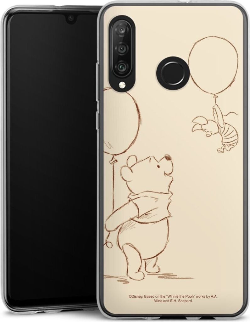 DeinDesign Handyhülle für Huawei P30 Lite Silikon Hülle Case Smartphone Schutzhülle Disney Offizielles Lizenzprodukt Winnie Puuh