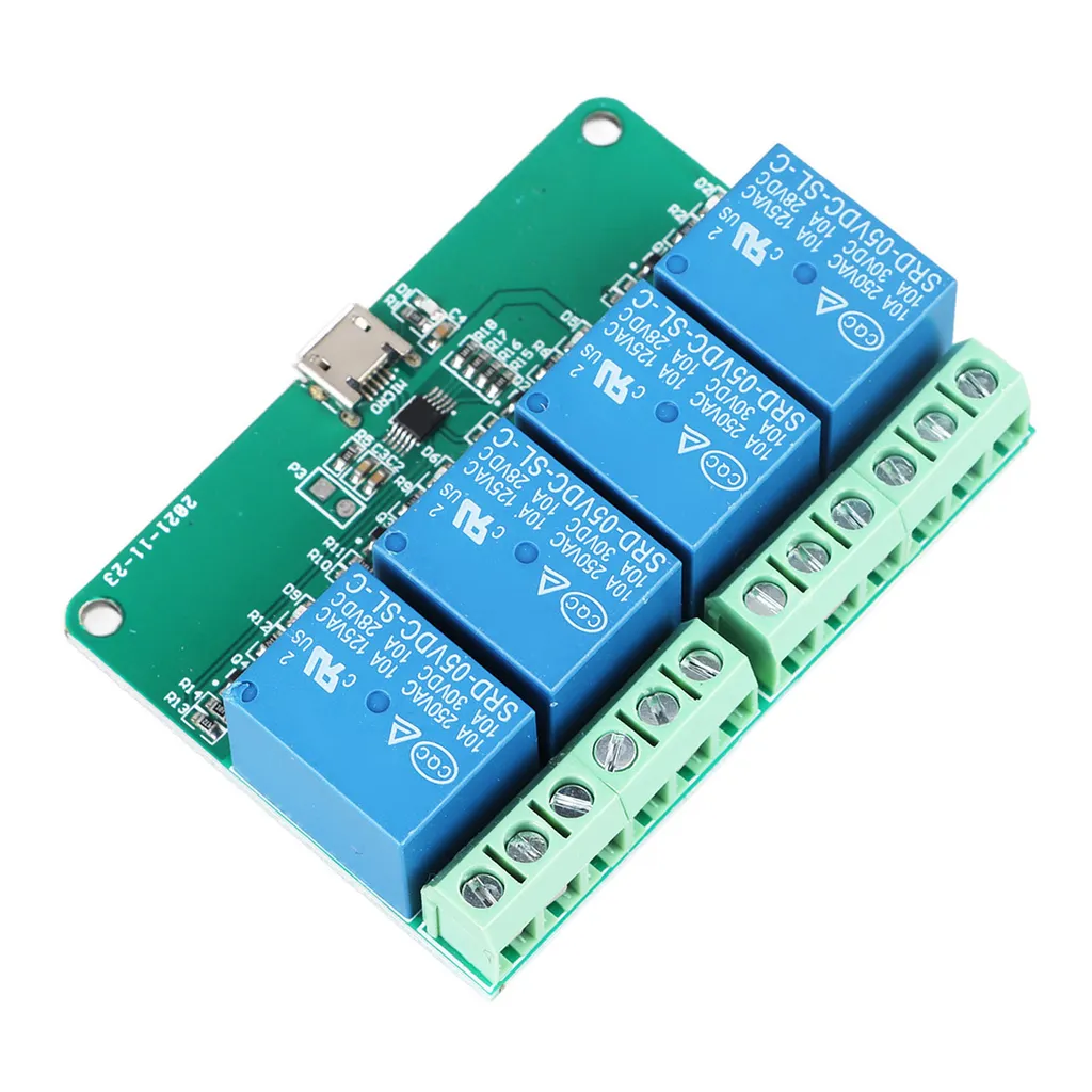 Modulo Relè per Controllo Computer: Scheda Espansione USB Robusta - 2
