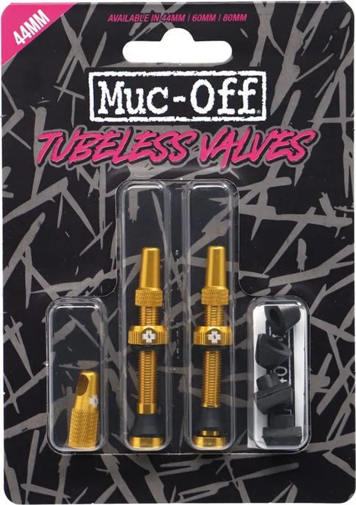 Valves Tubeless Muc-Off V2 44 mm Or - Fini les Fuites et l'Obstruction