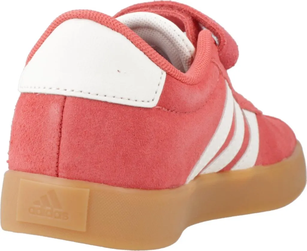 Adidas VL Court 3.0 El C Orange : Basket Enfant avec Fermeture Éclair