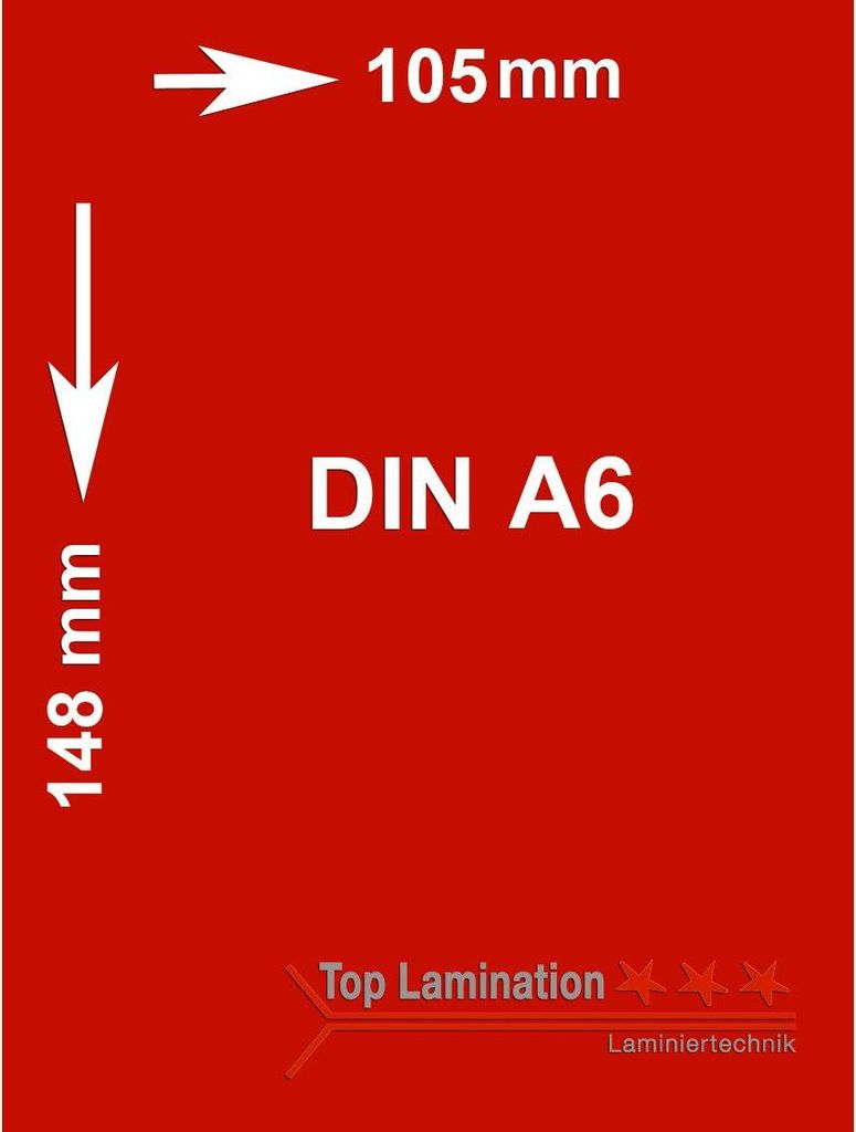 100 Blatt rot 170 g/m² A6 (105x148mm) Tonpapier bedruckbar Premium Farbpapier