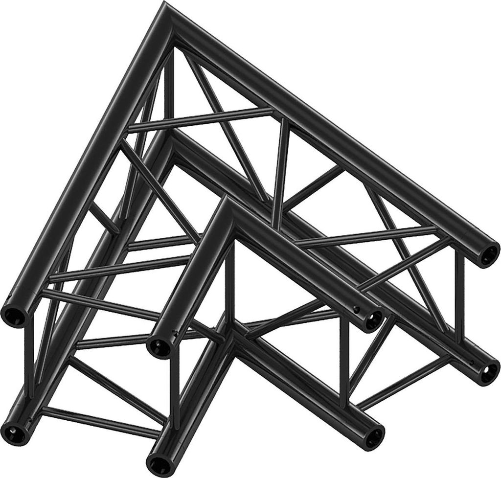Milos Pro-30 Square F Truss - Corner QCVF20 - 60° corner - heavy duty - black - F