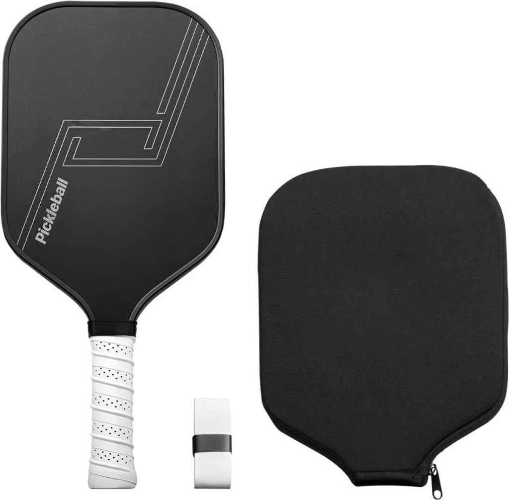 Raquette de pickleball professionnelle en carbone avec noyau nid d'abeille