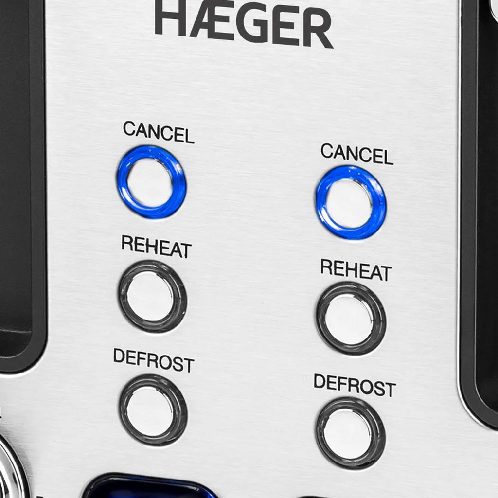 Haeger TO-17D.015A Tostapane 4 Fette Argento 1750W - Casa
