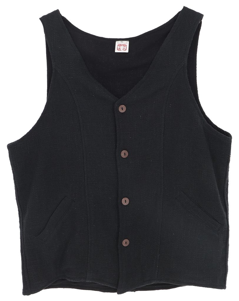 Goaweste, Alternative Herren Weste - Schwarz, Baumwolle, Produktbild 
