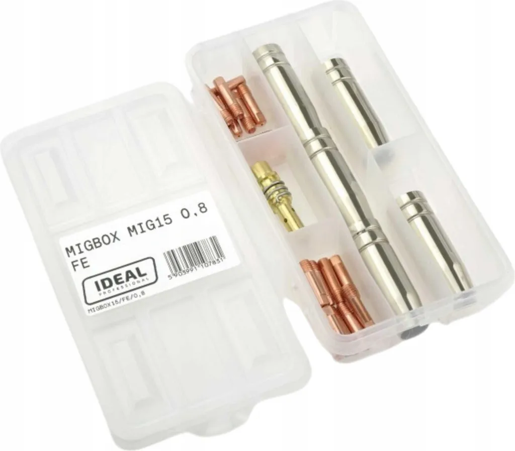 Kit Accessori Migbox MIG15 0.8 Fe: Ricambi Professionali Acciaio