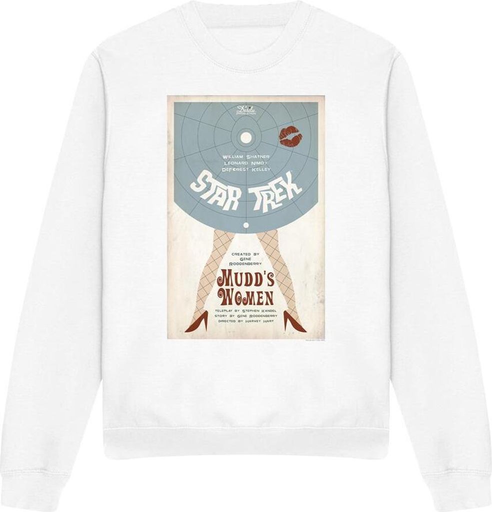 Star Trek - "The Original Series Episode 6" Sweatshirt für Herren/Damen Uni TV11518 (L) (Weiß)