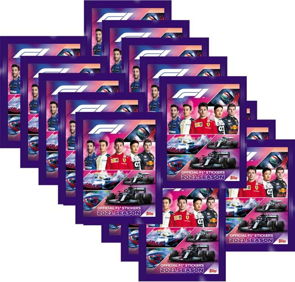 Formula 1 Saison 2021 - Sammelsticker - 20 Tüten