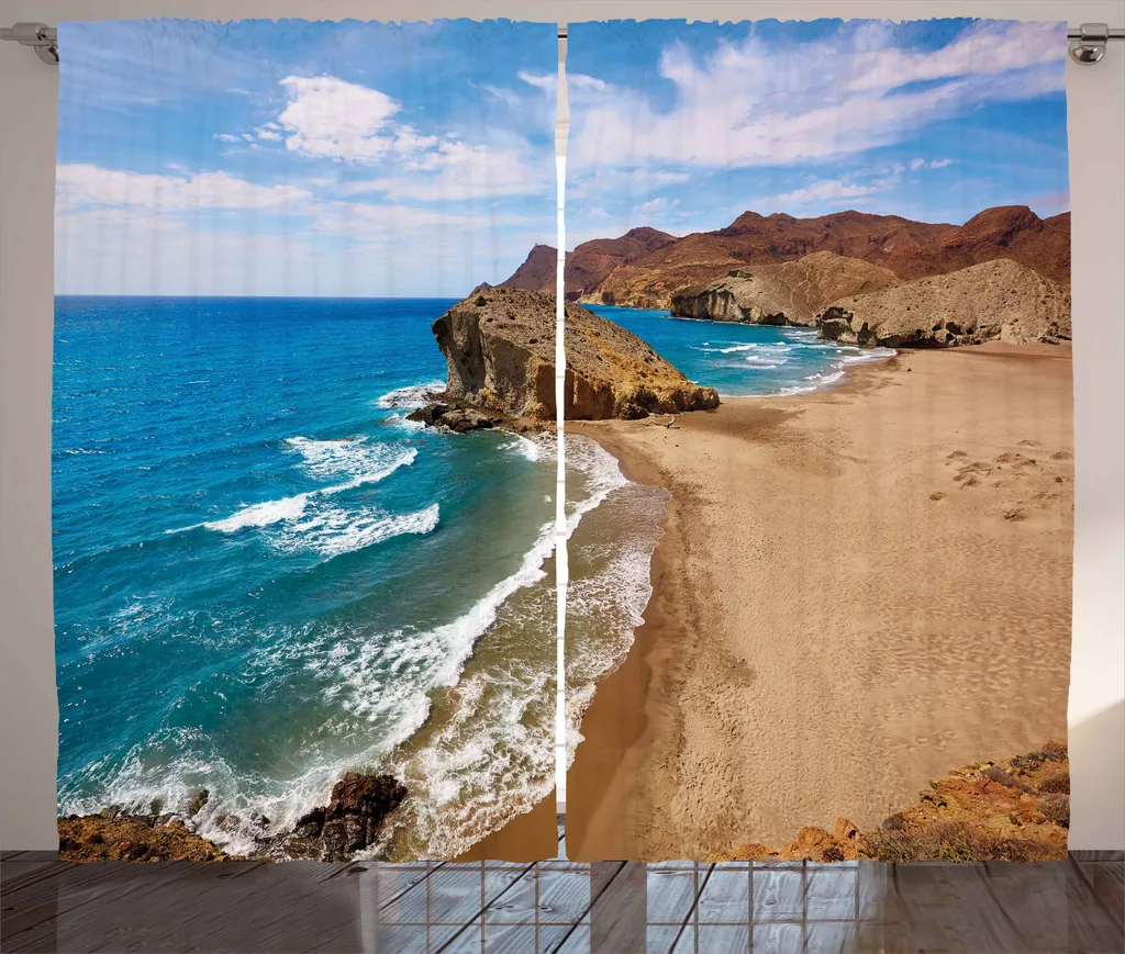 Grand Rideau Plage Espagne 280x225cm pour Cacher un Vis-à-Vis Direct