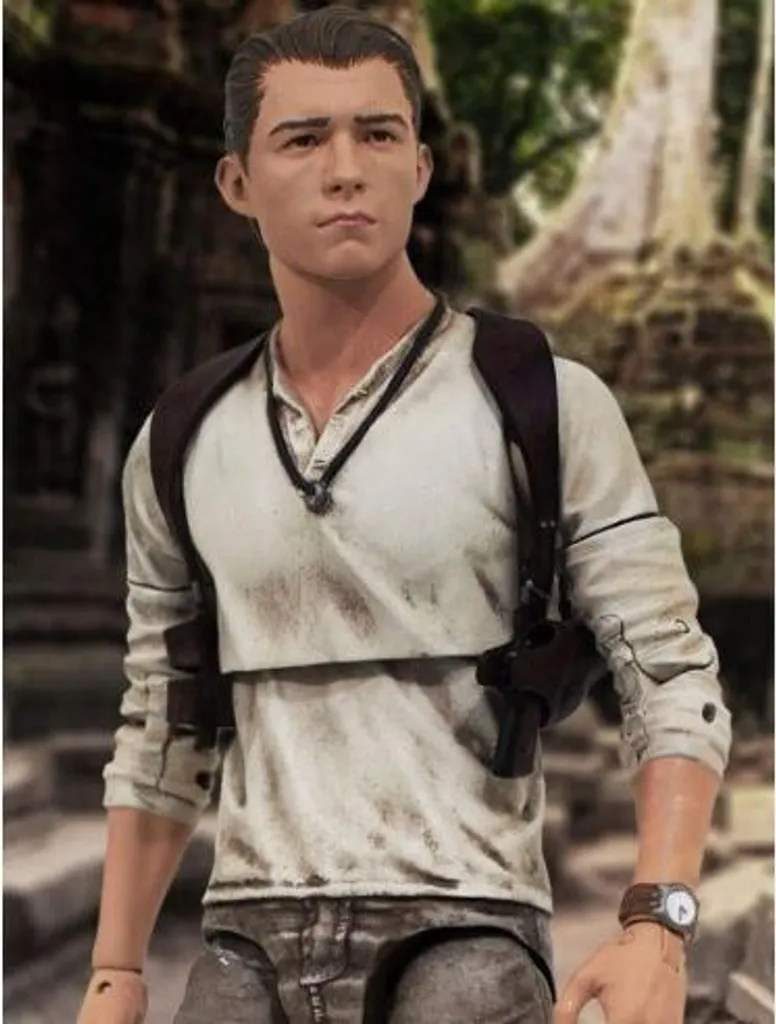 Figurine Nathan Drake Uncharted Deluxe Diamond Select de 18 cm