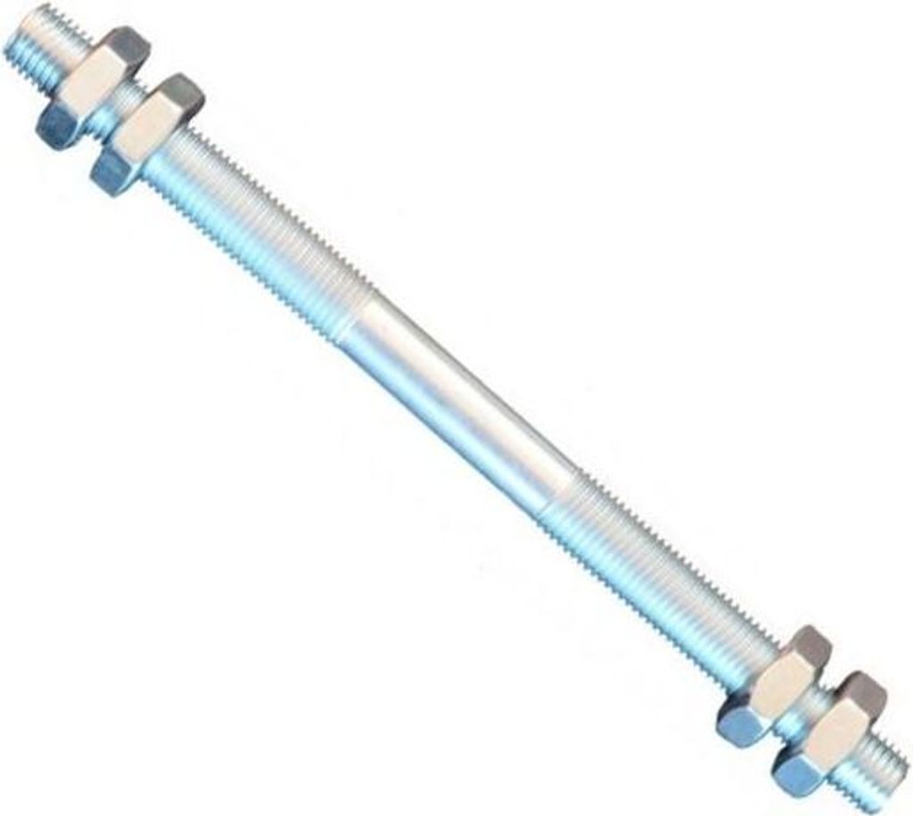 1 Stück Gewindestange M10 Rechts - Links Gewinde 160 mm + 4 Muttern