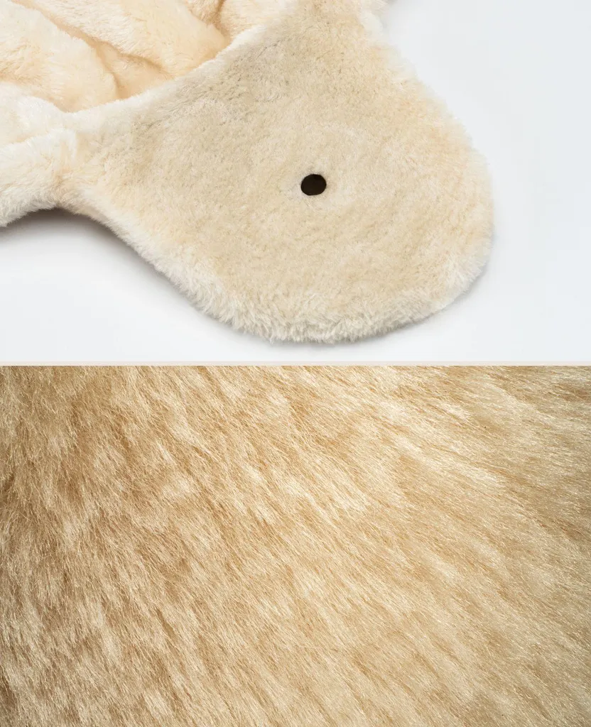 Espace de repos pour arbre à chat nid douillet beige 40cm stable et doux