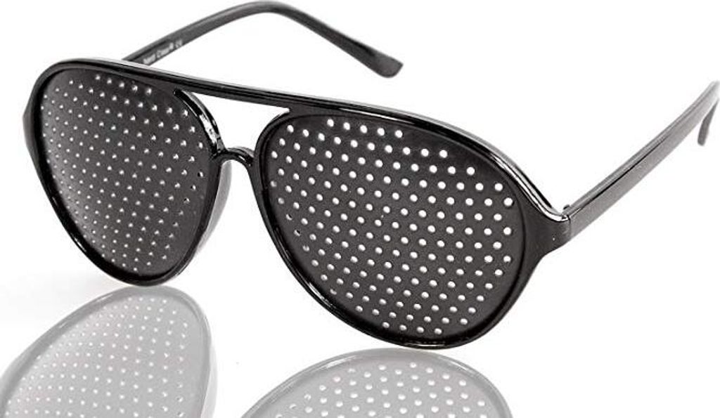 Rasterbrille Lochbrille Gitterbrille Augentraining Produktbild 2