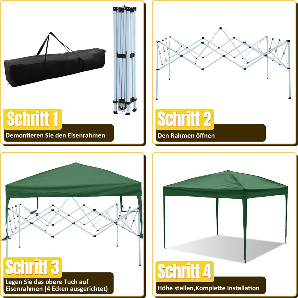 Gazebo da Giardino Bettizia 3x3 Pieghevole: La mia prova onesta - 3