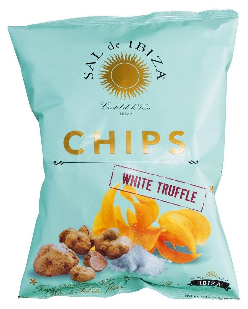 Chipsy Sal de Ibiza s bílými lanýži, 125 g Obrázek produktu 