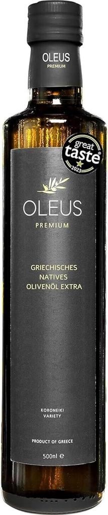 Griechisches Olivenöl kaltgepresst, nativ extra | Oleus aus Koroneiki Oliven Premium 500ml