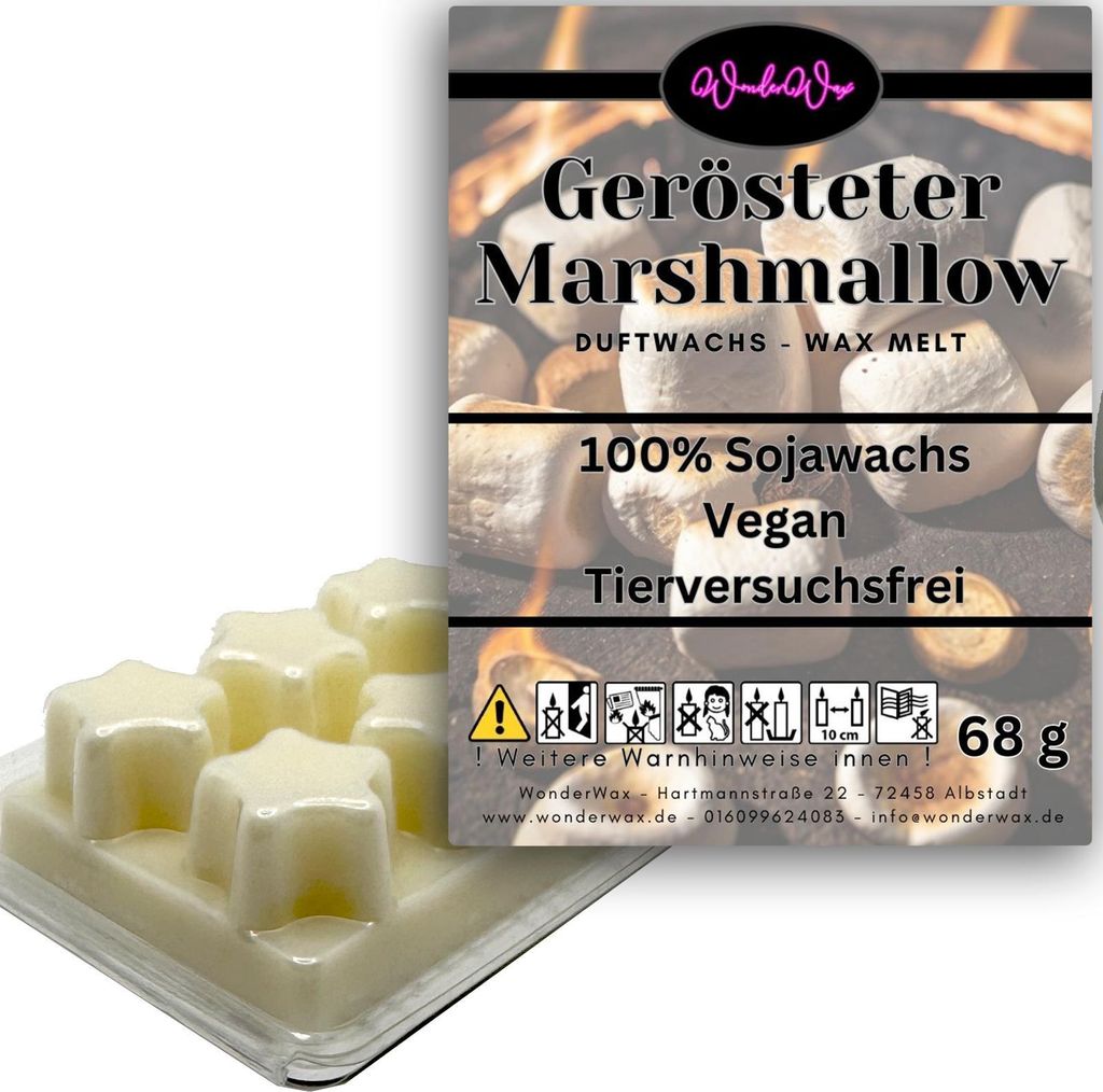 WonderWax Duftwachs Wax Melts für Duftlampe, 6 Sterne Duftmelt Wachsmelt Sojawachs Duftwachs Würfel für Raumdüfte, Wachs Duftöl Winter Indoor ...