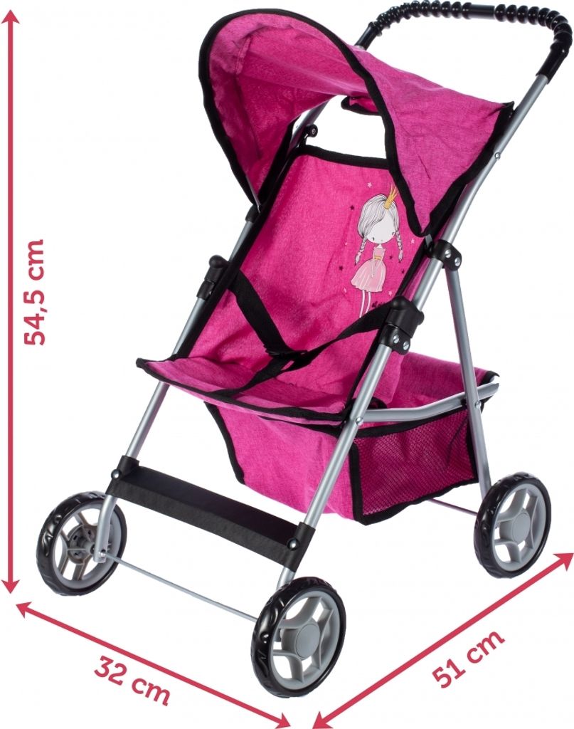 Kinderwagen für Puppen mit Verdeck Produktbild 13