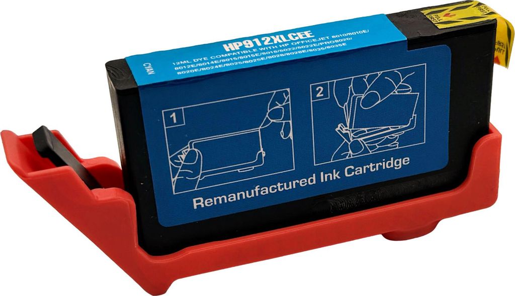 Kompatible Druckerpatrone für HP OfficeJet 8010 8020 als Ersatz für 912XL Cyan - 825 Seiten - H-912XL-CEE