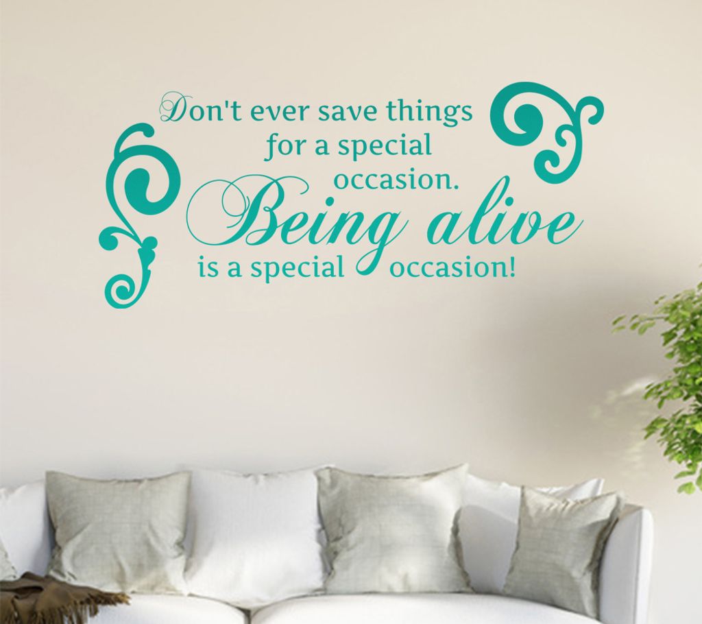 Don't ever save... Wandtattoo in 6 Größen - Wandaufkleber Wall Sticker - Dekoration, Küche, Wohnzimmer, Schlafzimmer, Badezimmer