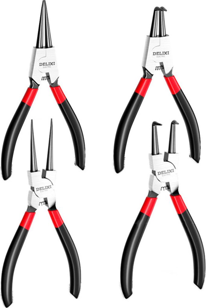 Sicherungsringzangen, 170mm Gerade interne und externe Sprengringzangen, industrieller Kohlenstoffstahl, Anti-Rutsch und Anti-Schweiß ergonomische...