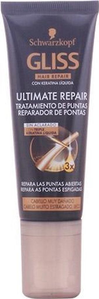 Schwarzkopf Gliss Ultimate Repair Treatment, Haarcreme, Frauen, beschädigtes Haar, Alle Farben, 50 ml, Nährend, Verstärkung