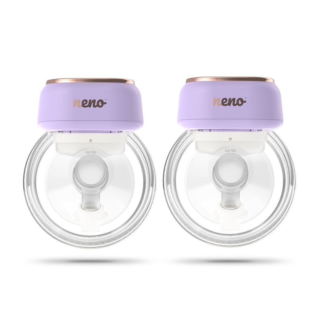 Two identical electric breast pumps are shown side-by-side against a white background.