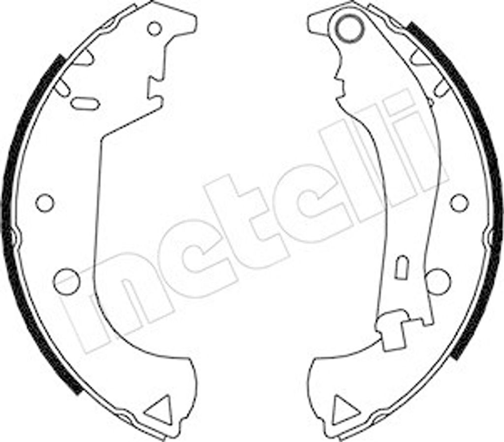 Bremsbackensatz Metelli 53-0081Y für Dodge Fiat Hinterachse