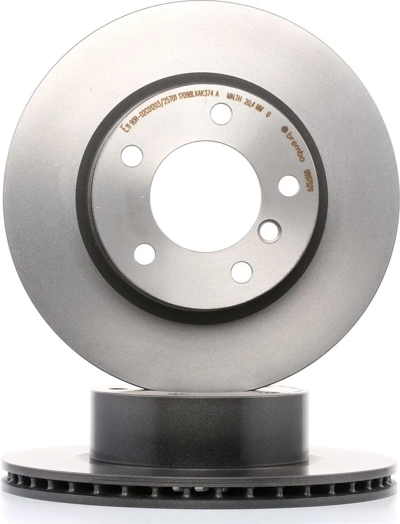 Disque de Frein Ventilé Brembo Haute Qualité pour BMW E81 E82 E87 E90