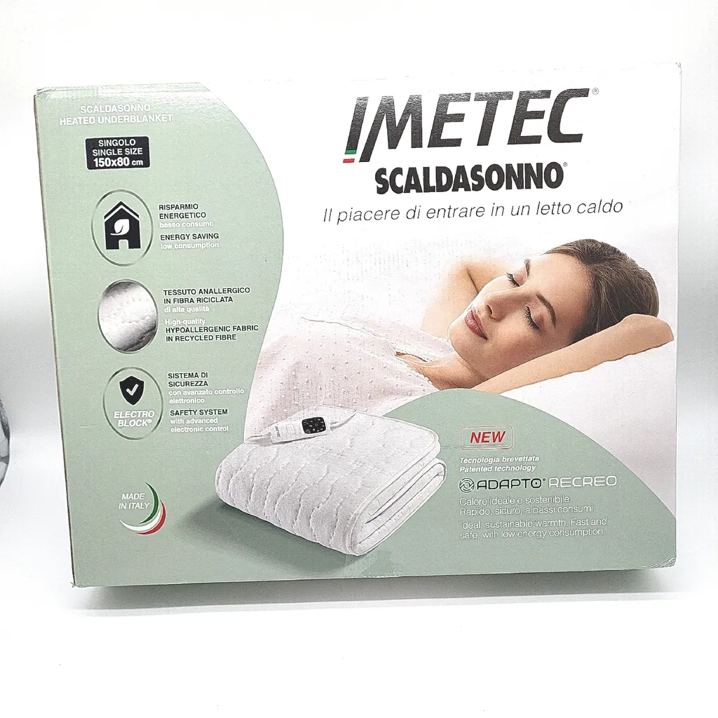 Chauffe-matelas Électrique Imetec Adapto 150x80 cm avec Chaleur Constante
