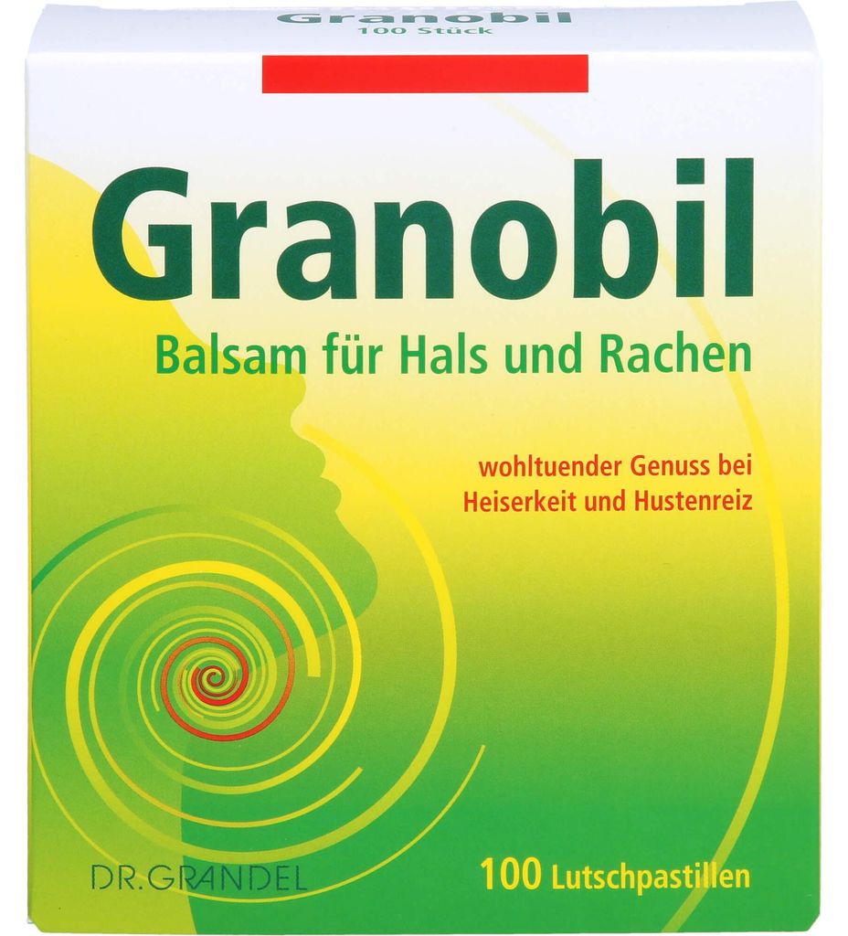 Granobil Lutschpastillen bei Heiserkeit und Hustenreiz, 100 St. Pastillen