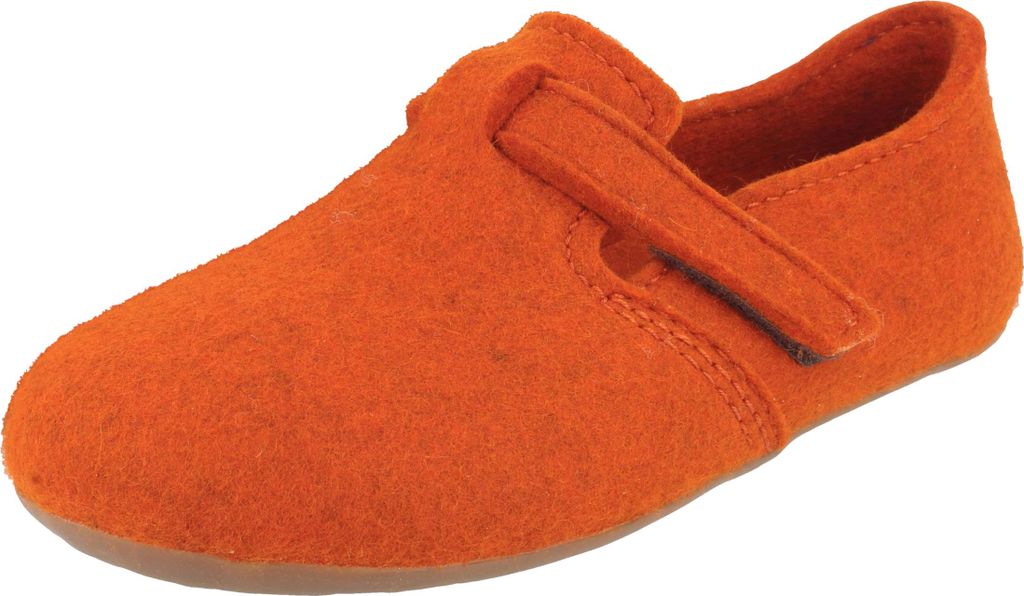 Haflinger Damen Hausschuh Herren Slipper Wolle Everest Focus 481056, Größe:39 EU, Farbe:Orange