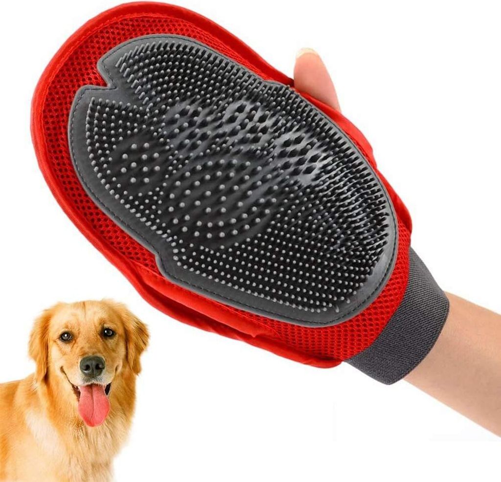 Hundehandschuhe, Katzenbürstenhandschuh, Haustierpflegehandschuh, Massagepflegehandschuh, 2-in-1-Pflegehandschuh für Haustierhandschuh
