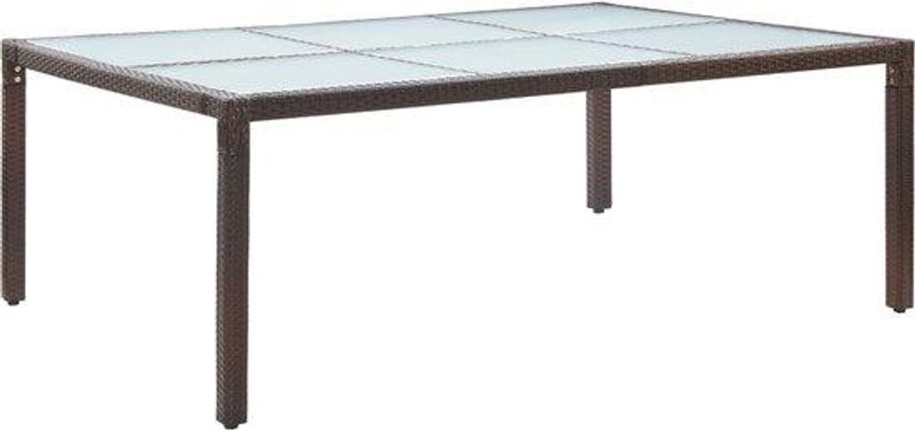 Braunes Rattan-Sitzmöbel in Gartenmaß 200x150x74 cm